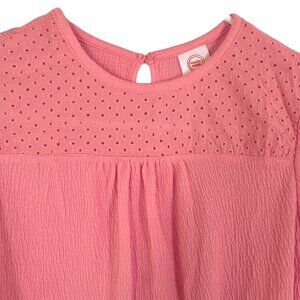 Wonder Nation® Eyelet Pink/Coral Girl's Top NWT